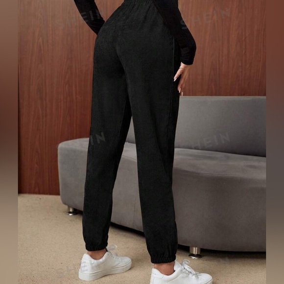 SHEIN black joggers, size large - Picture 2 of 9